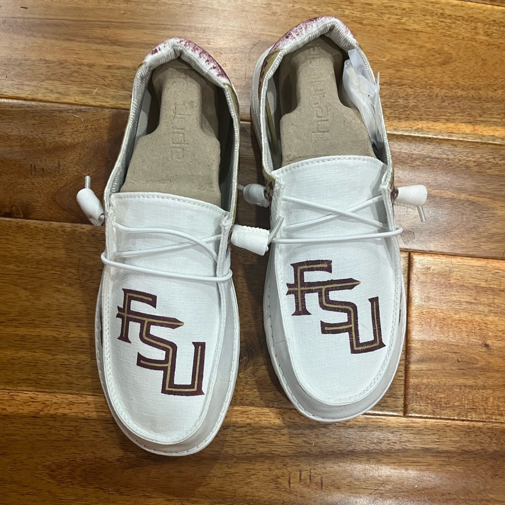 Hey Dude custom FSU shoes- never worn